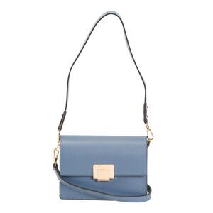 CHEVAL Italy Leather Structure Double Compartment Buckle Crossbody